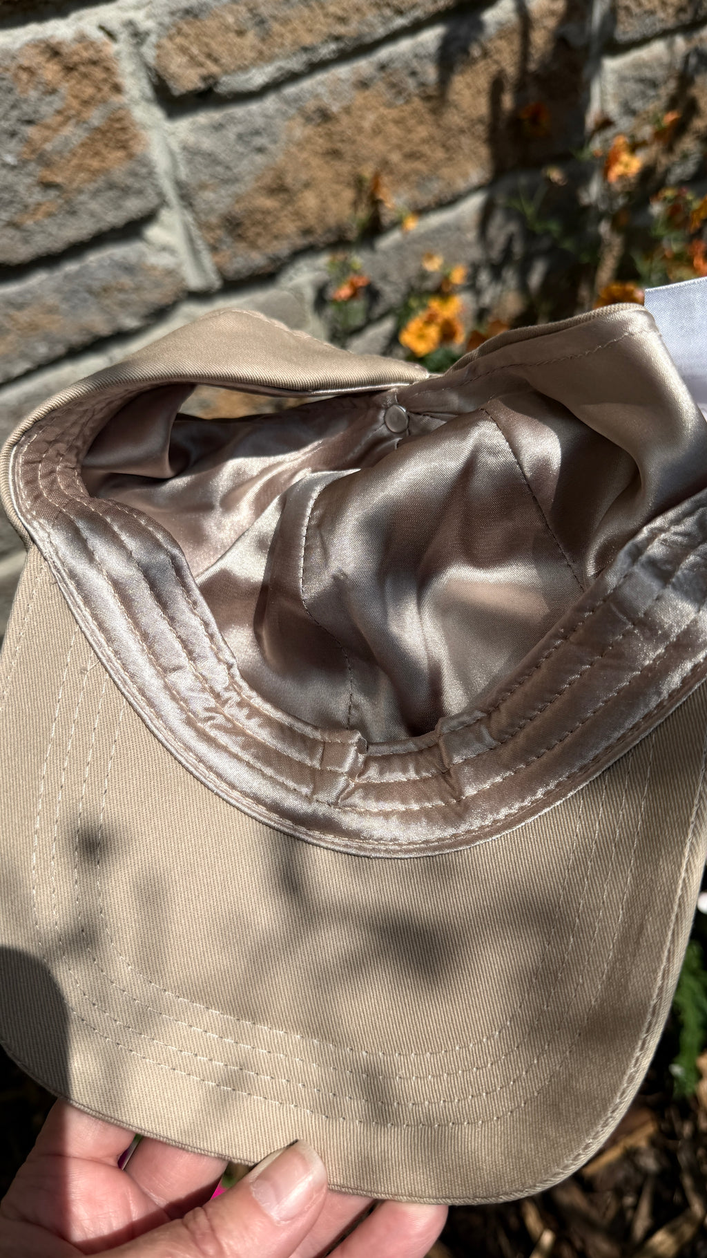 Only Curls Satin Lined Open Baseball Cap