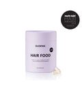 GLOWWA Hair Food supplement container with capsules on a white background